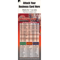 Magnetic Business Card Sports Schedule/ Football